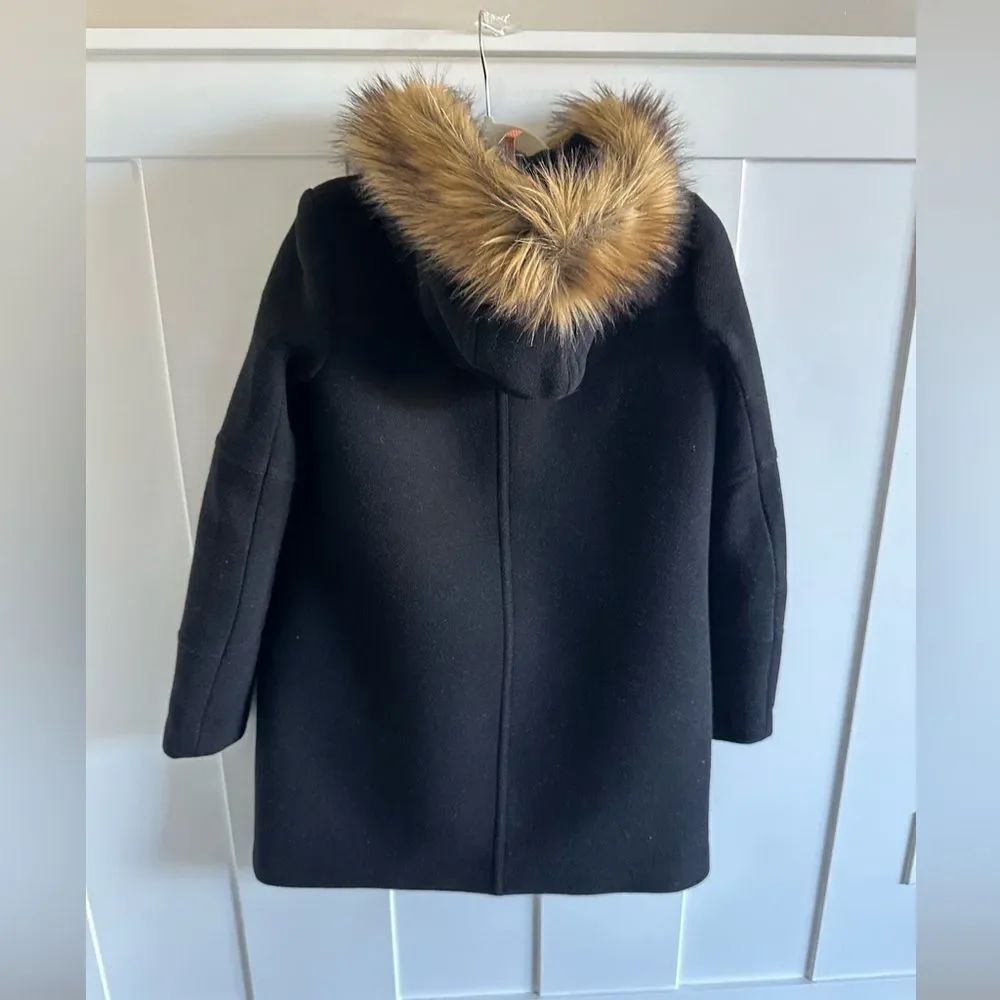 J. Crew Chateau Italian Stadium Cloth Nello Gori Wool Coat